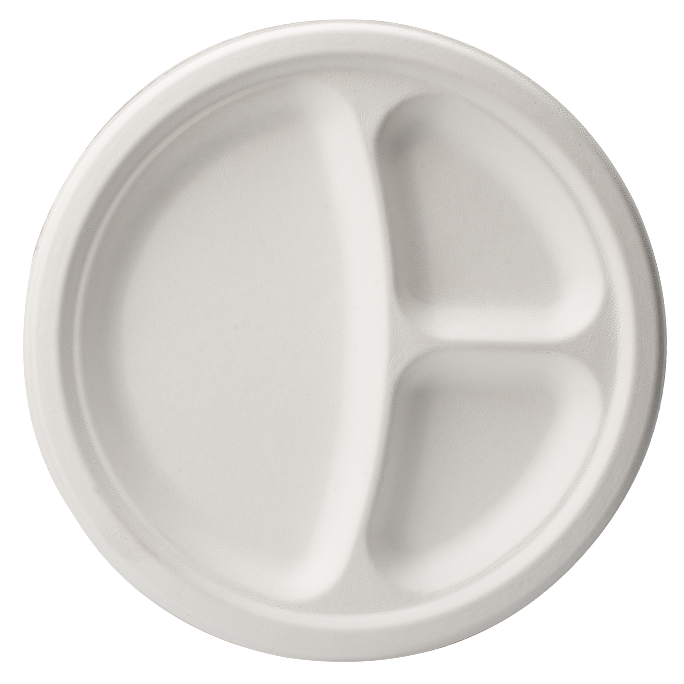 3-geteilt Bagasse Teller - Zuckerrohr - RyanPack