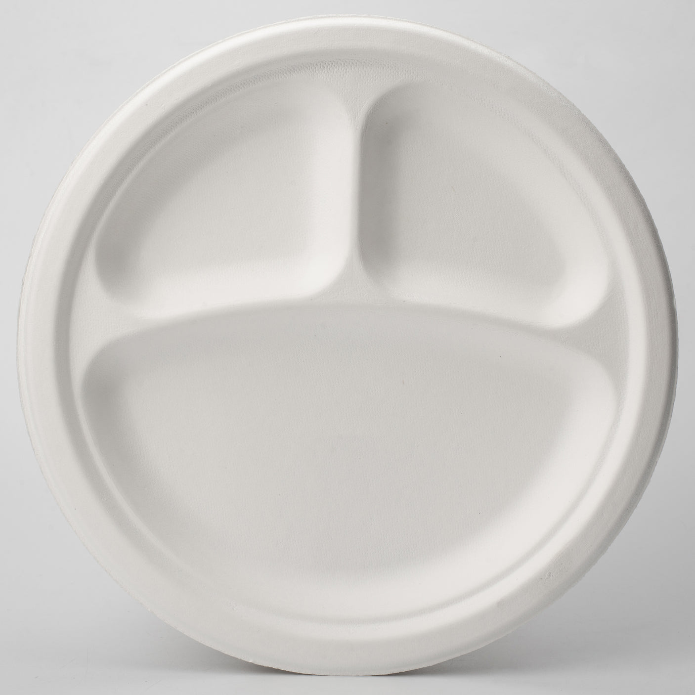 3-geteilt Bagasse Teller - Zuckerrohr - RyanPack