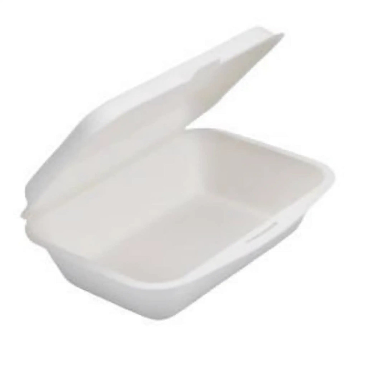 Bagasse Menüboxen mit Deckel, ungeteilt - Zuckerrohr - RyanPack