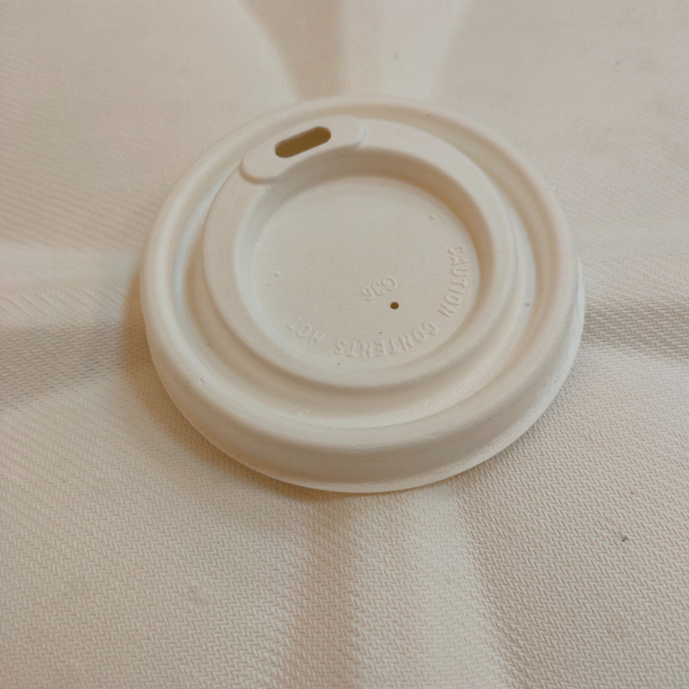 Bagasse lids for cups - sugar cane - RyanPack