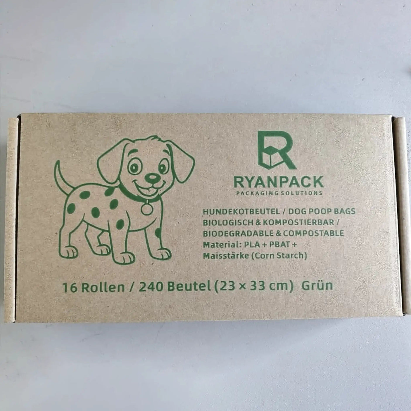 Kompostierbare Bio Hundekotbeutell aus Maisstärke - RyanPack