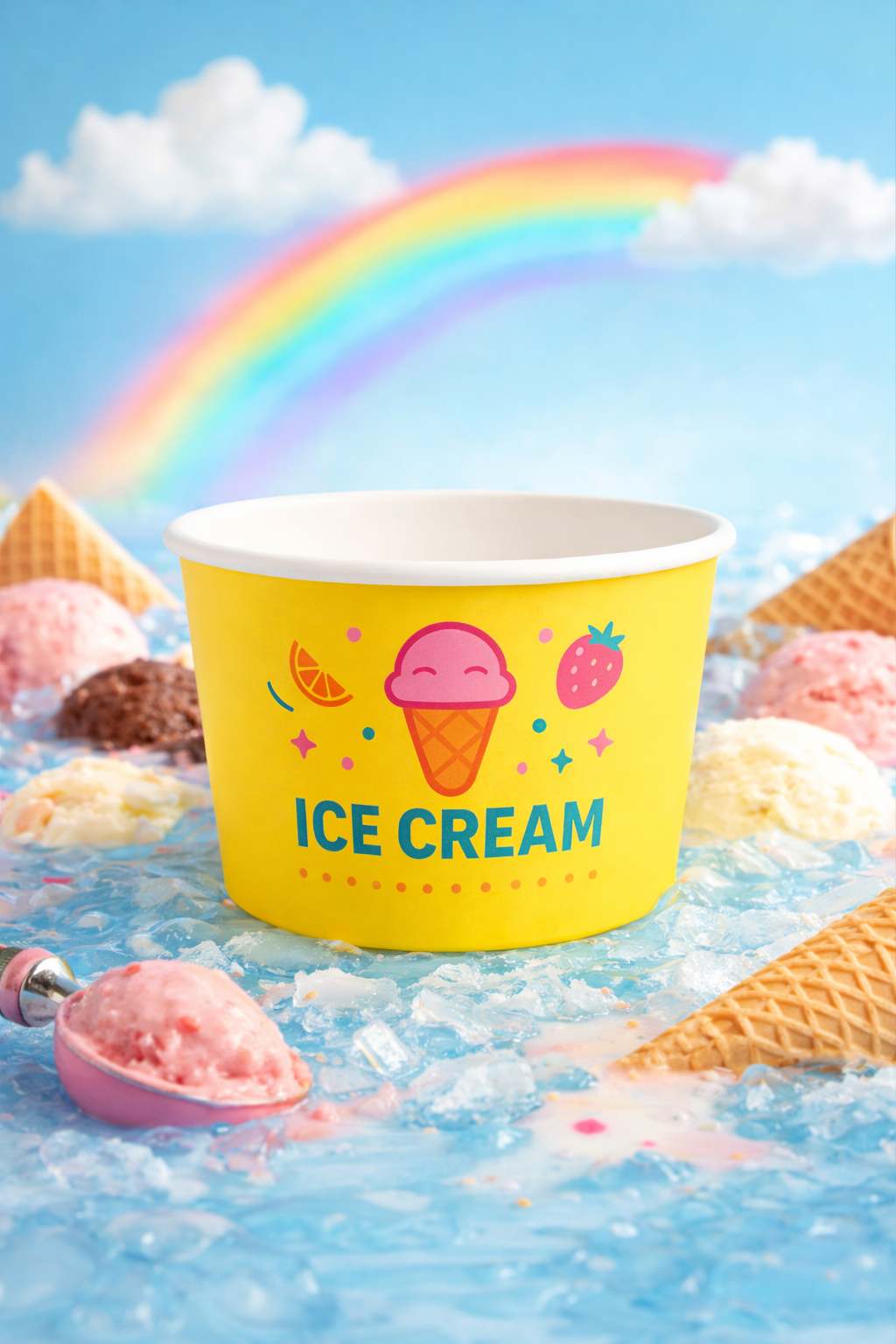 Ice cream tubs - cardboard - RyanPack: The ideal packaging for your ice cream!