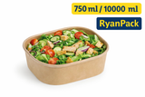 Rechteckige Salatschale - Pappe - RyanPack