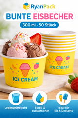 Ice cream tubs - cardboard - RyanPack: The ideal packaging for your ice cream!