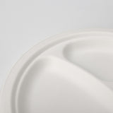 2-part Bagasse plate - sugar cane - RyanPack