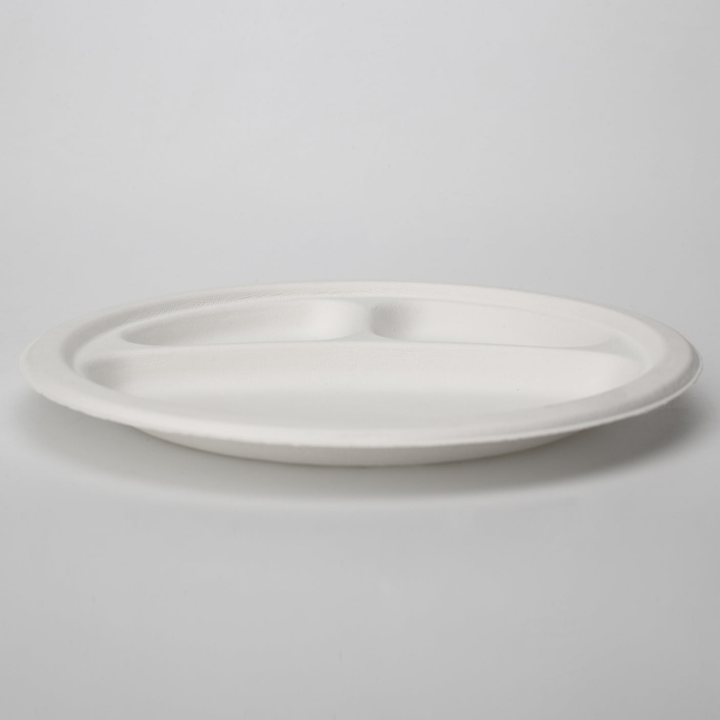 3-geteilt Bagasse Teller - Zuckerrohr - RyanPack
