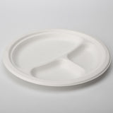 3-geteilt Bagasse Teller - Zuckerrohr - RyanPack