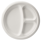 3-geteilt Bagasse Teller - Zuckerrohr - RyanPack