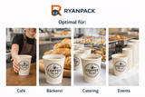 Einweg - Kaffeebecher - doppelwandig - Pappe - RyanPack