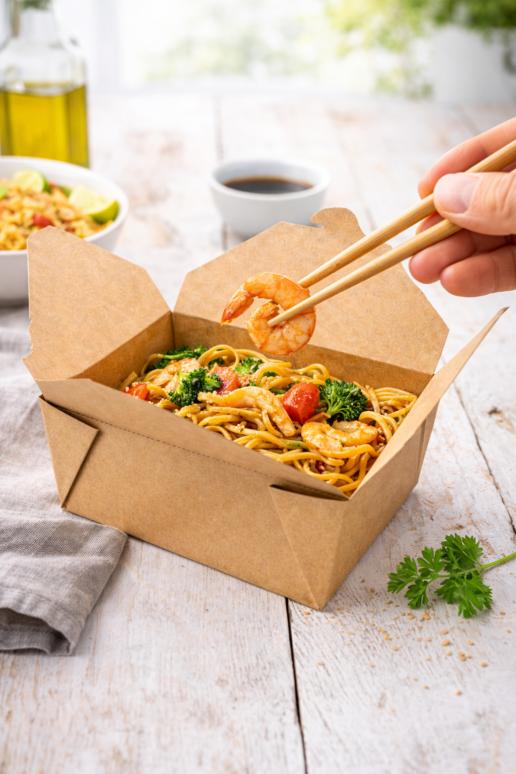 Lunchboxen - Pappe - ökologische Verpackungsoption