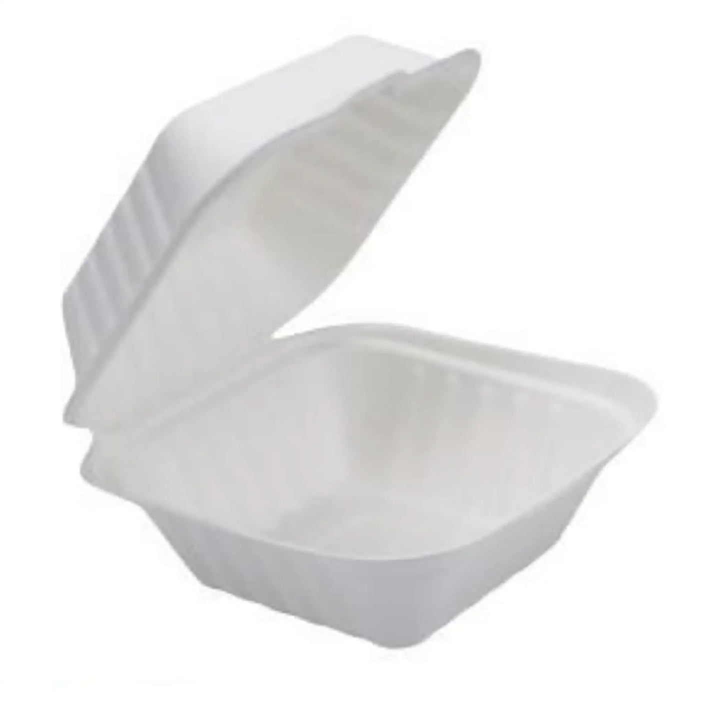 Bagasse Menüboxen mit Deckel ungeteilt - Zuckerrohr - RyanPack