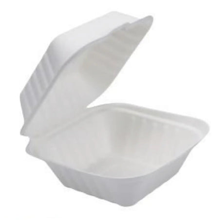 Bagasse Menüboxen mit Deckel ungeteilt - Zuckerrohr - RyanPack