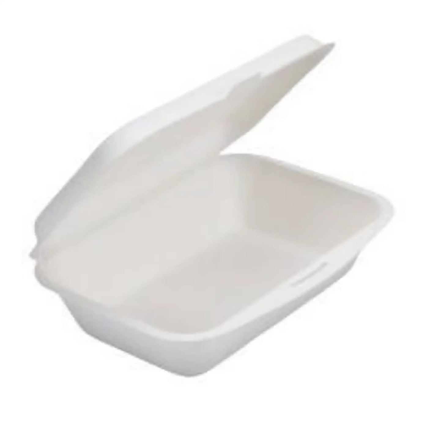 Bagasse Menüboxen mit Deckel, ungeteilt - Zuckerrohr - RyanPack