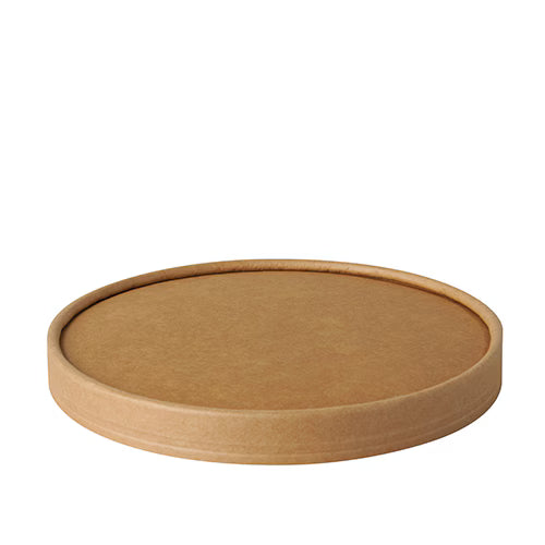 Papp - Deckel für Suppenbecher- Nachhaltige Deckel aus Kraftpapier