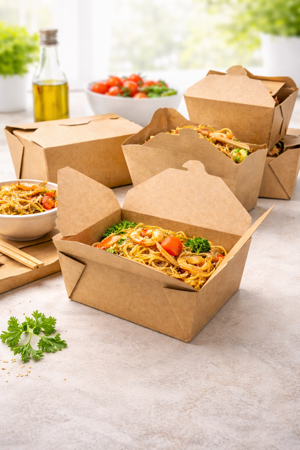 Lunchboxen - Pappe - ökologische Verpackungsoption