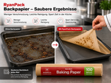 Backpapier Rolle Braun – Hitzebeständiges Backpapier für Küche, Bäckerei & Gastronomie | RyanPack