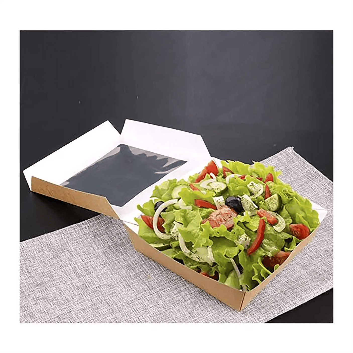 Foodboxen mit Fenster - Pappe