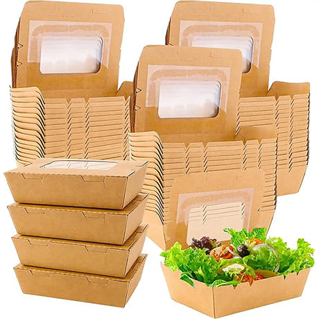Foodboxen mit Fenster - Pappe